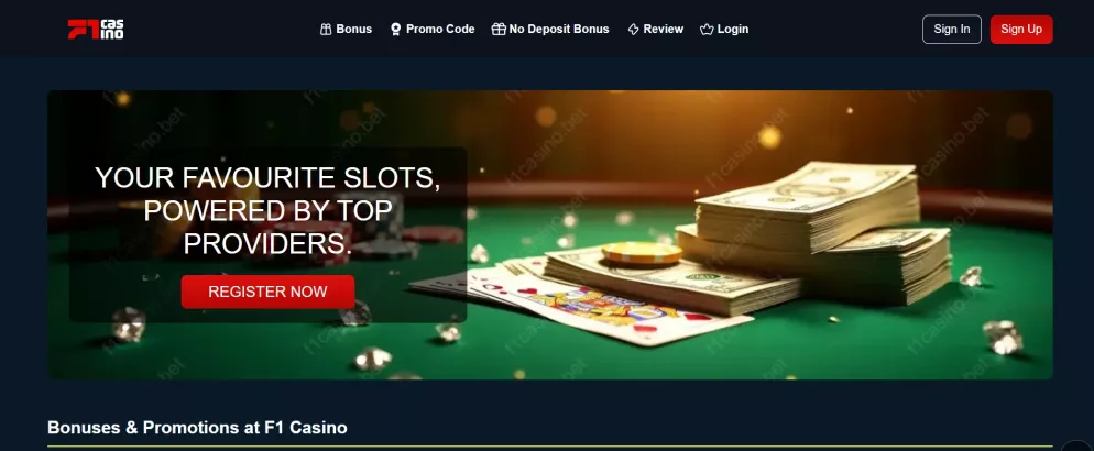 F1 Casino Willkommensbonus 4000 € + 950 Freispiele – Jetzt spielen